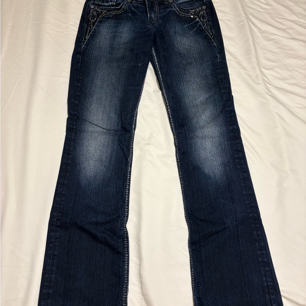 Silver Jeans Women's Dark Blue Boot Cut Jeans